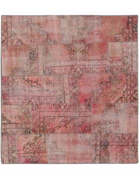 Patchwork Carpet 220 x 200 pink 