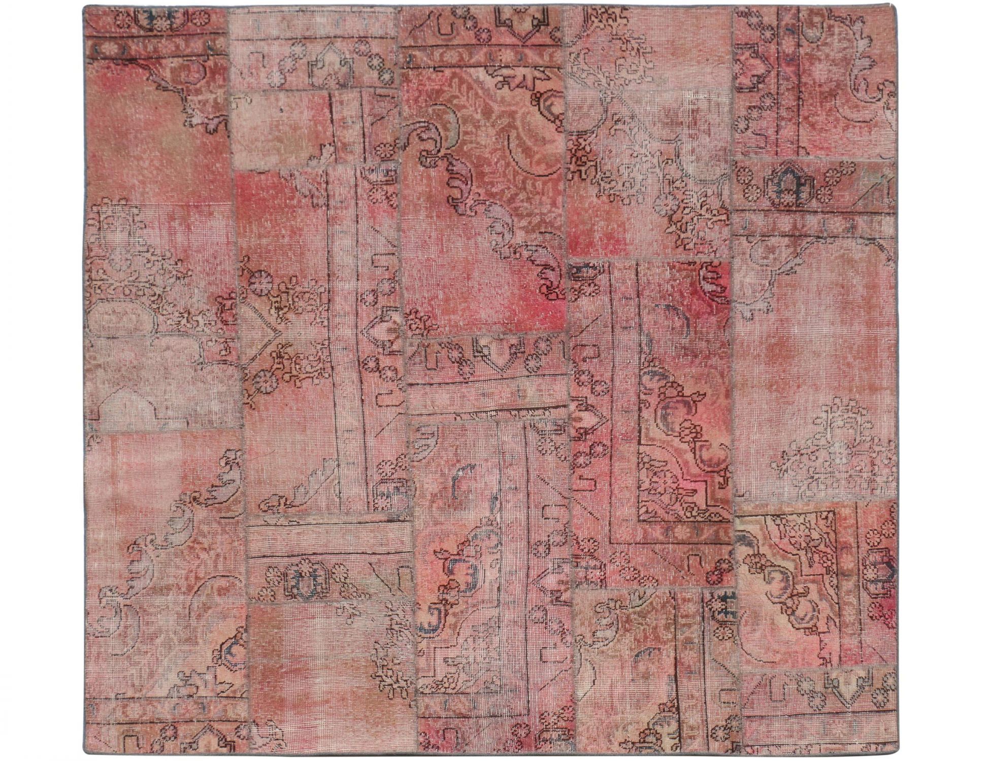 Tappeto Patchwork  rosa <br/>220 x 200 cm
