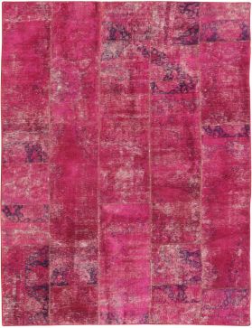 Patchwork teppe 320 x 202 rosa