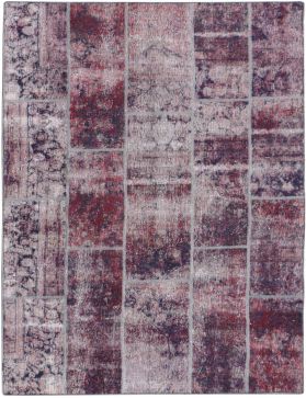 Patchwork Carpet 159 x 242 purple 