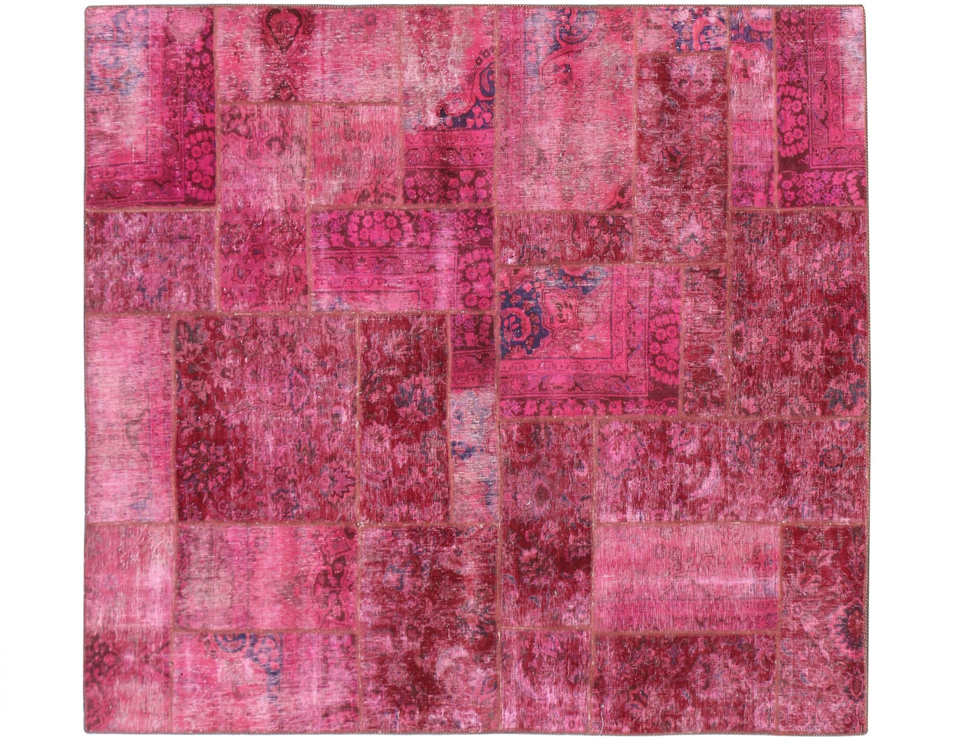 Tappeto Patchwork  rosso <br/>254 x 208 cm