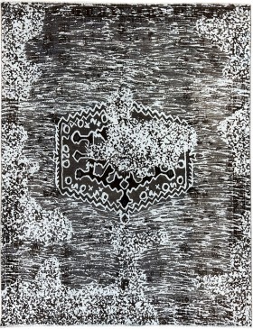 Nero Persiano Tappeto Vintage  220 x 167 cm