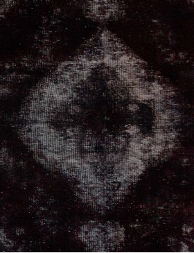 Schwarz Persien Vintage Teppich  232 x 134 cm