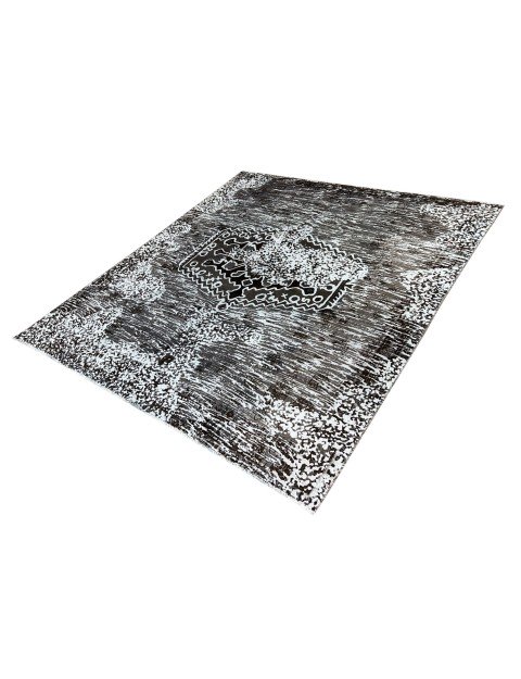 Schwarz Persien Vintage Teppich  220 x 167 cm