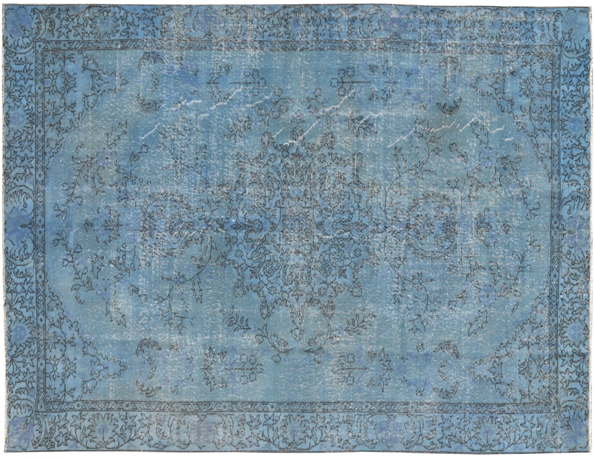 Alfombra Vintage  azul <br/>305 x 190 cm