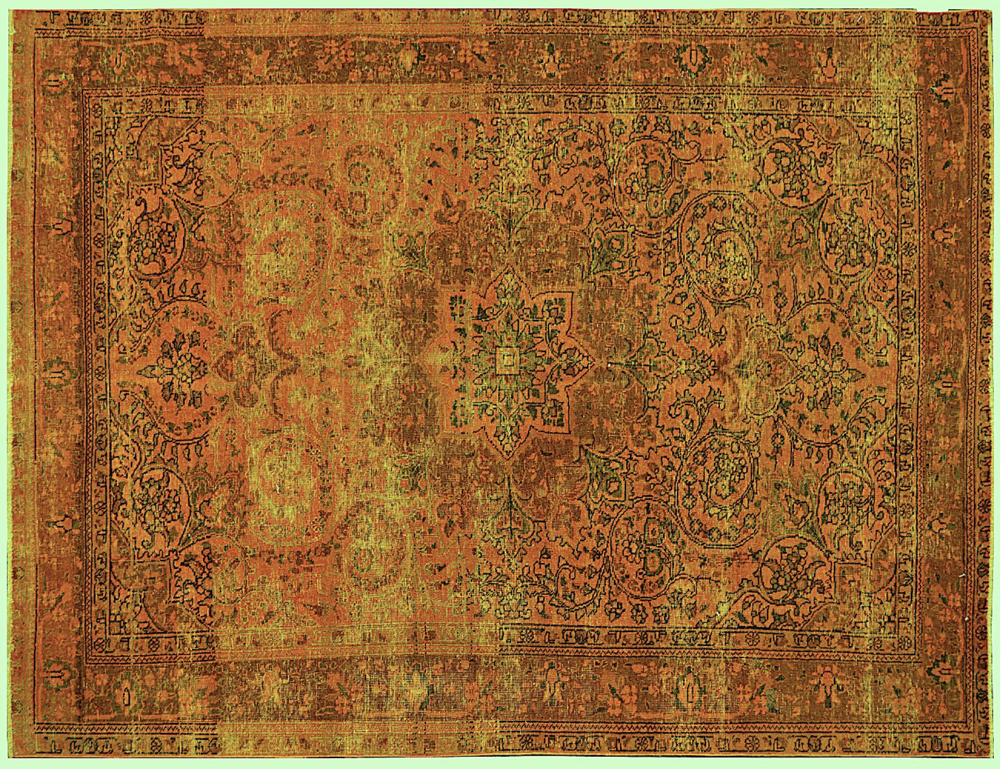 Tappeto Vintage  arancione <br/>295 x 192 cm