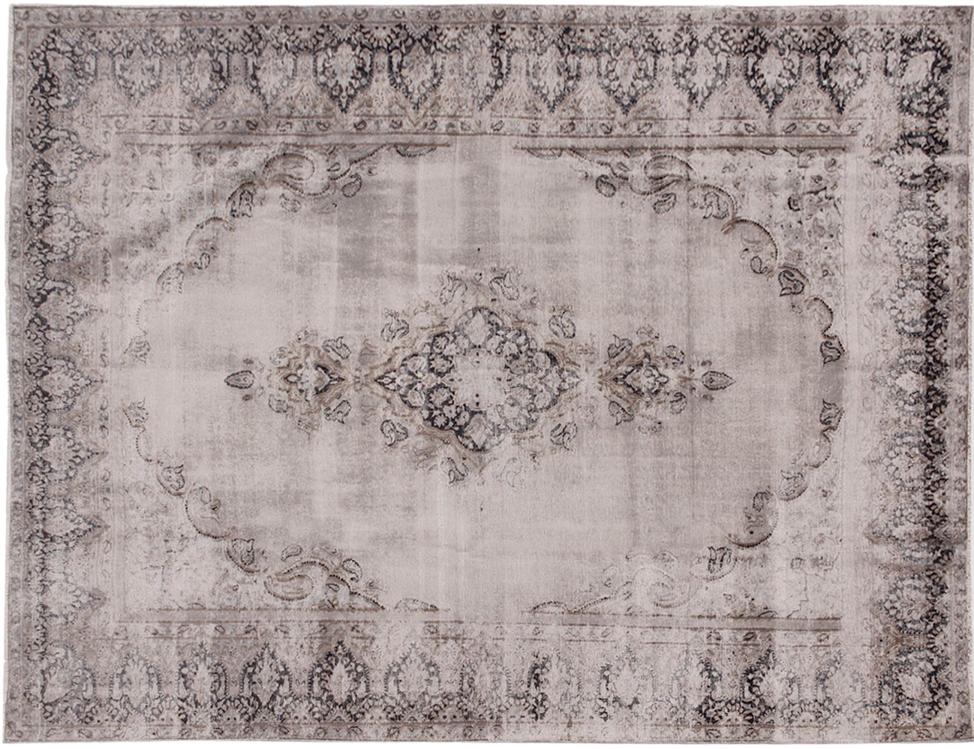 Persischer Vintage Teppich  grau <br/>325 x 244 cm