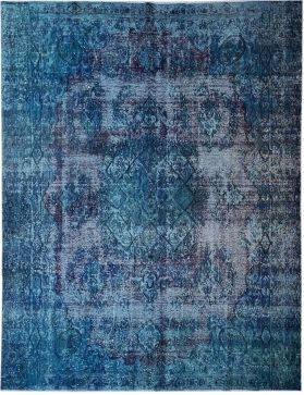 Persischer Vintage Teppich 317 x 267 blau