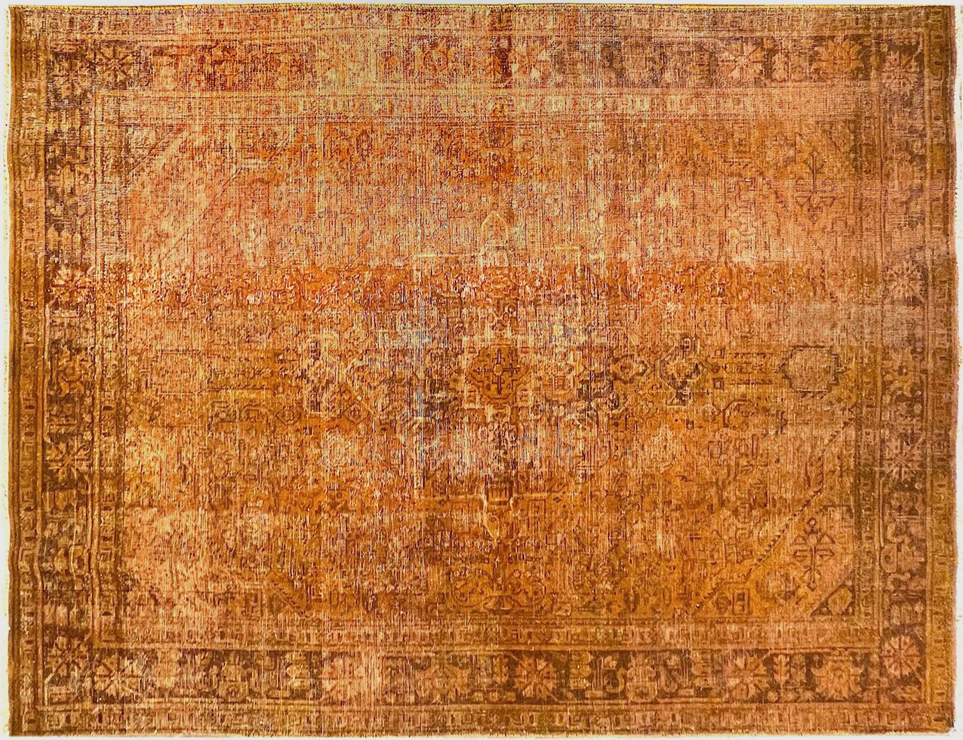 Tappeto vintage persiano arancione 300 x 200 cm