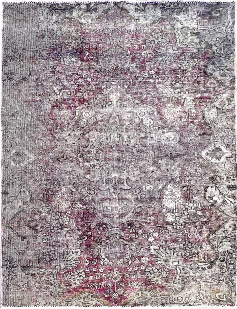 Lila Persien Vintage Teppich 217 x 130 cm