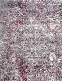 Lila Persien Vintage Matta  217 x 130 cm