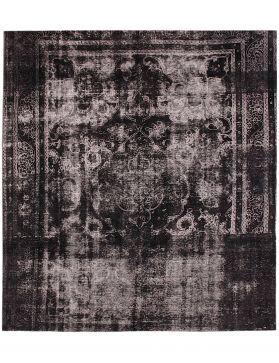 Persischer Vintage Teppich 285 x 285 schwarz
