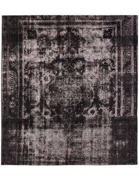 Tappeto vintage persiano  nero <br/>285 x 285 cm