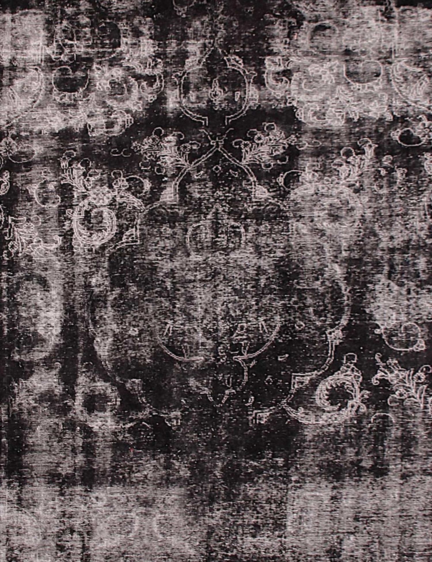 Persischer Vintage Teppich  schwarz <br/>285 x 285 cm
