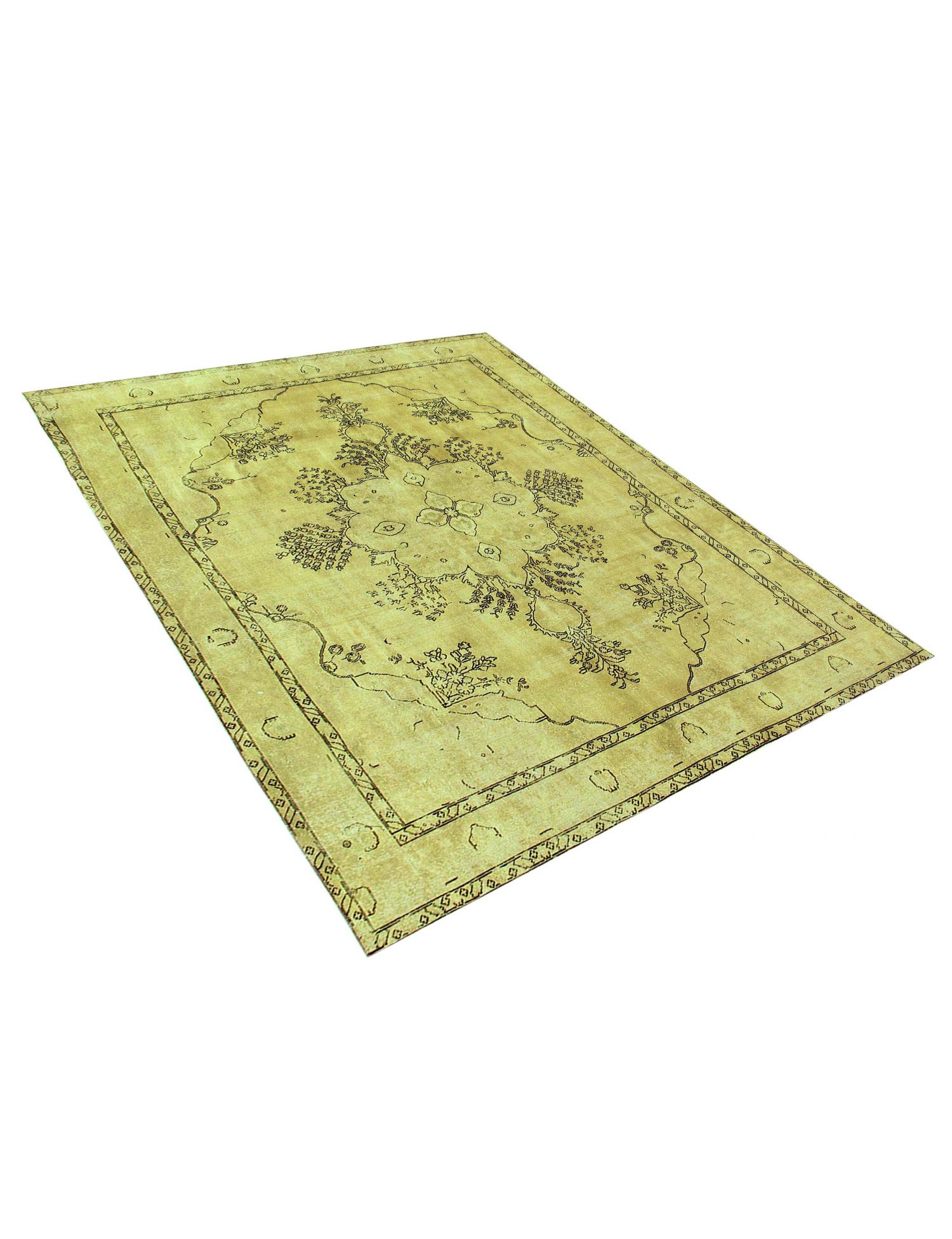 Persisk vintage matta  gul <br/>370 x 285 cm