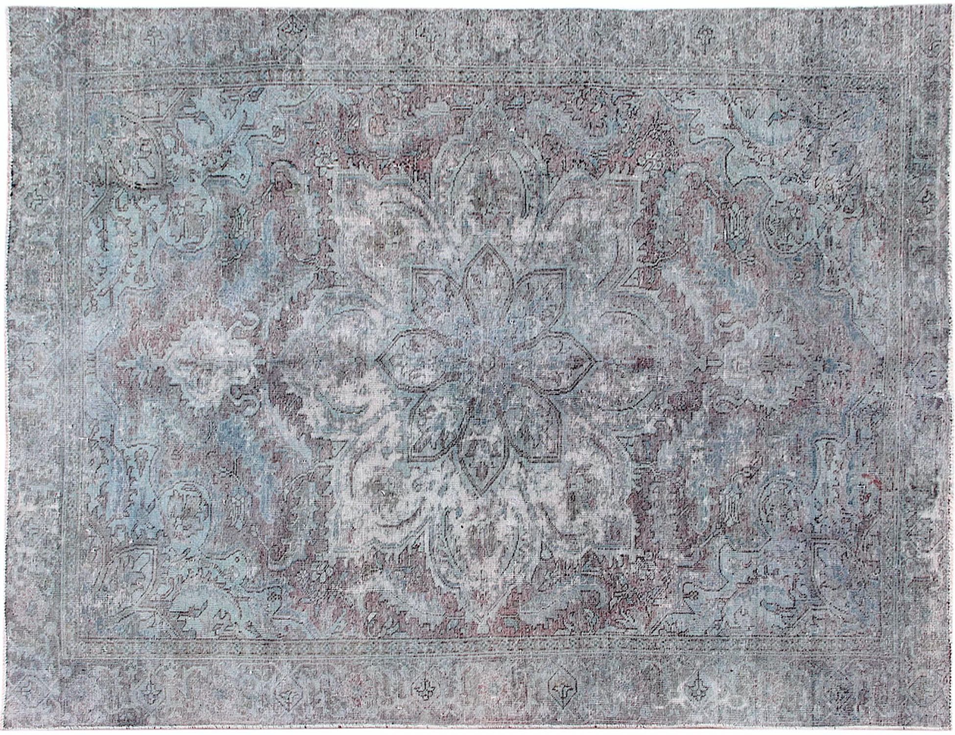 Alfombra persa vintage  turquesa <br/>335 x 235 cm