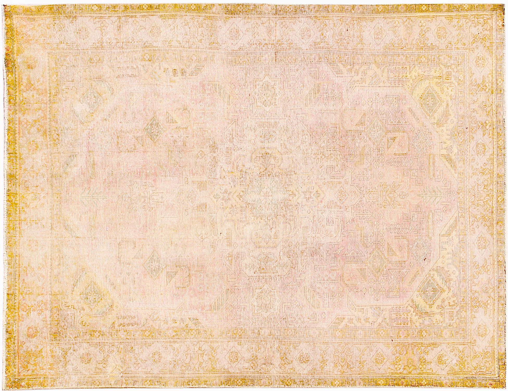 Persisk Vintagetæppe  gul <br/>285 x 190 cm