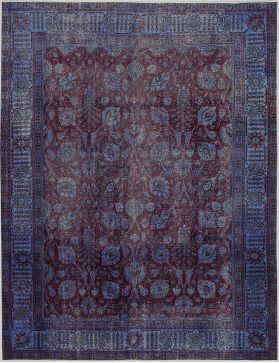 Tappeto vintage persiano  blu <br/>375 x 300 cm