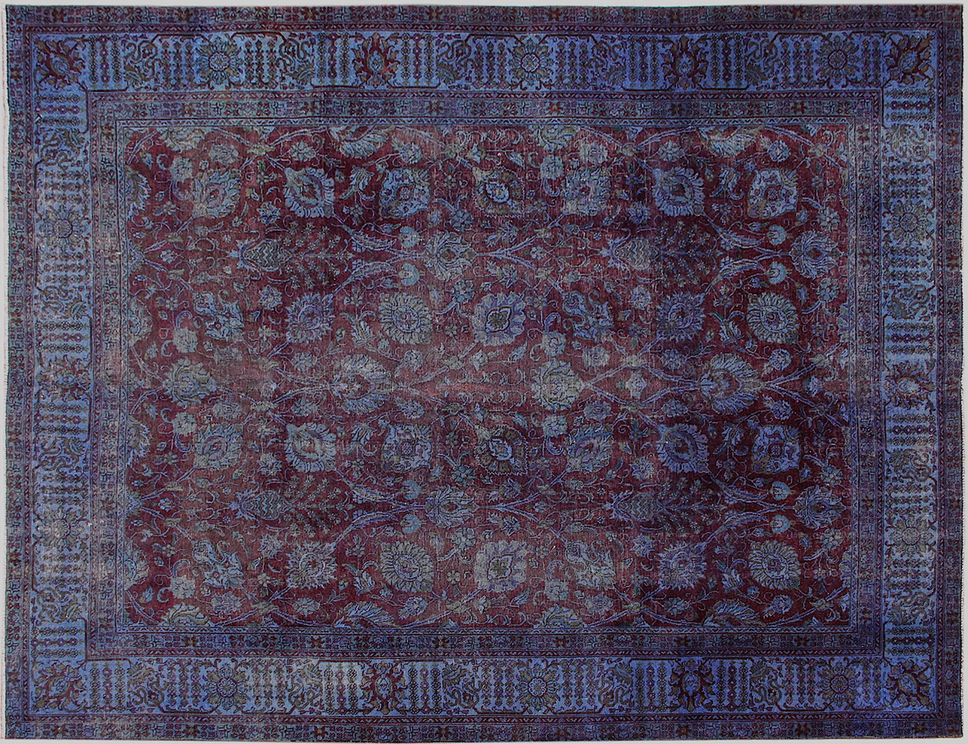 Alfombra persa vintage  azul <br/>375 x 300 cm