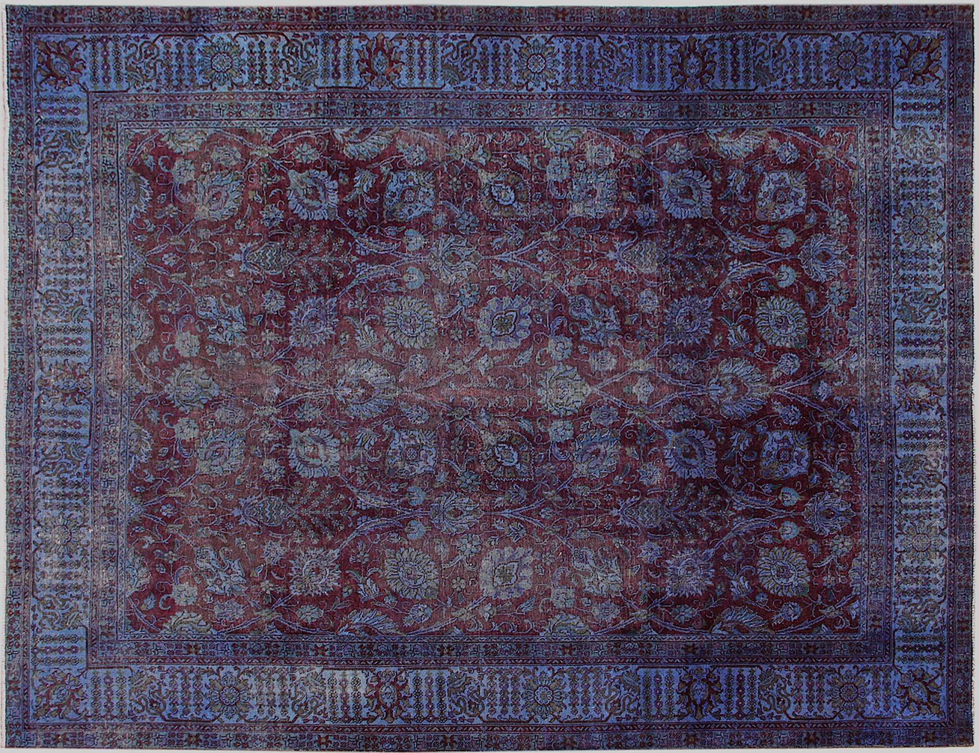 Tappeto vintage persiano  blu <br/>375 x 300 cm