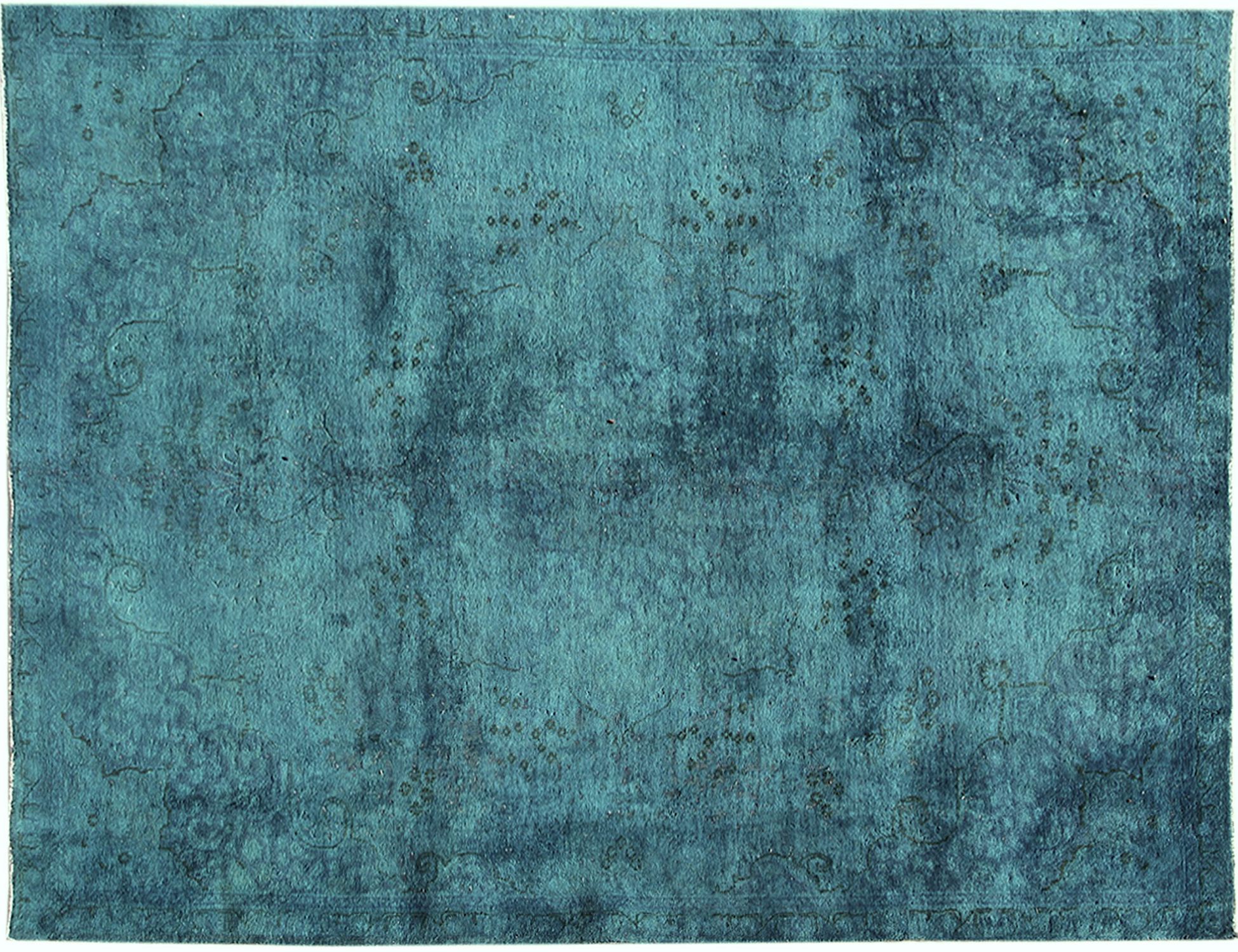 Alfombra persa vintage  azul <br/>303 x 230 cm