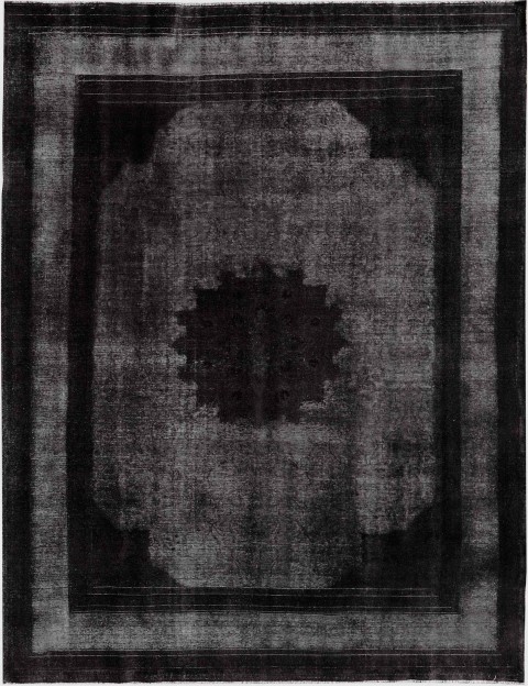 Schwarz Persien Vintage Teppich 389 x 291 cm