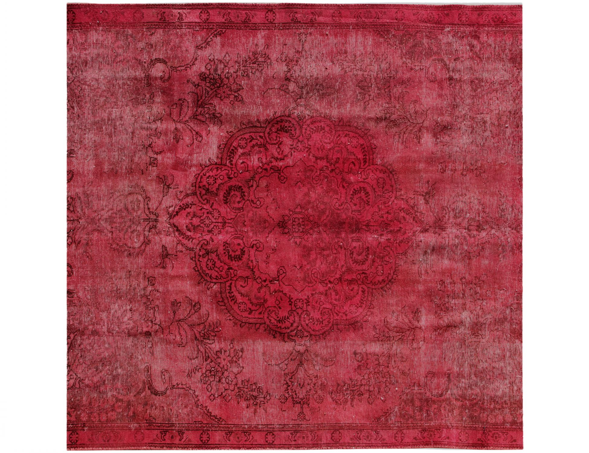 Tappeto vintage persiano  rosso <br/>196 x 196 cm
