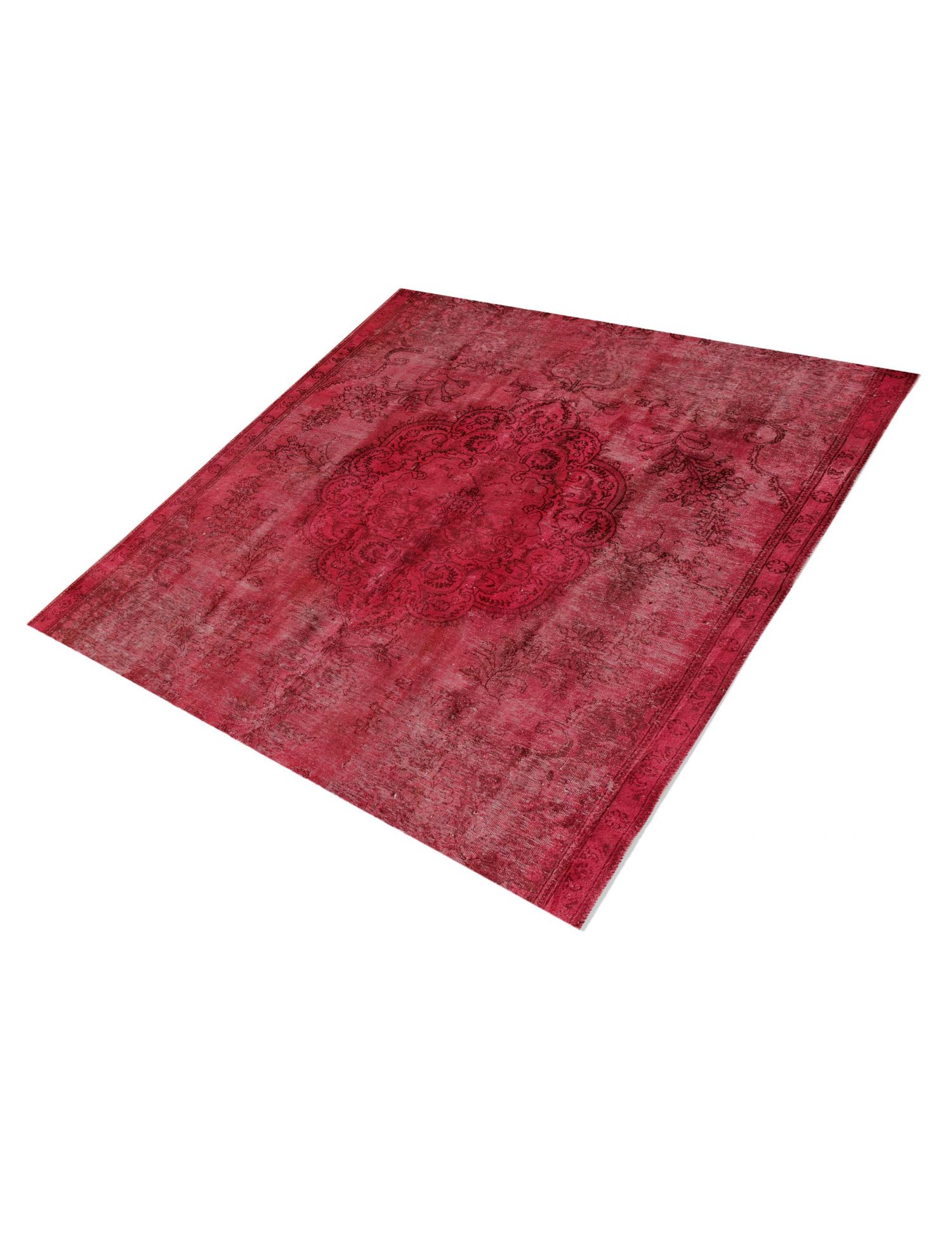 Persischer Vintage Teppich  rot <br/>196 x 196 cm
