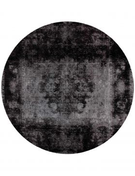 Persischer Vintage Teppich 194 x 194 schwarz
