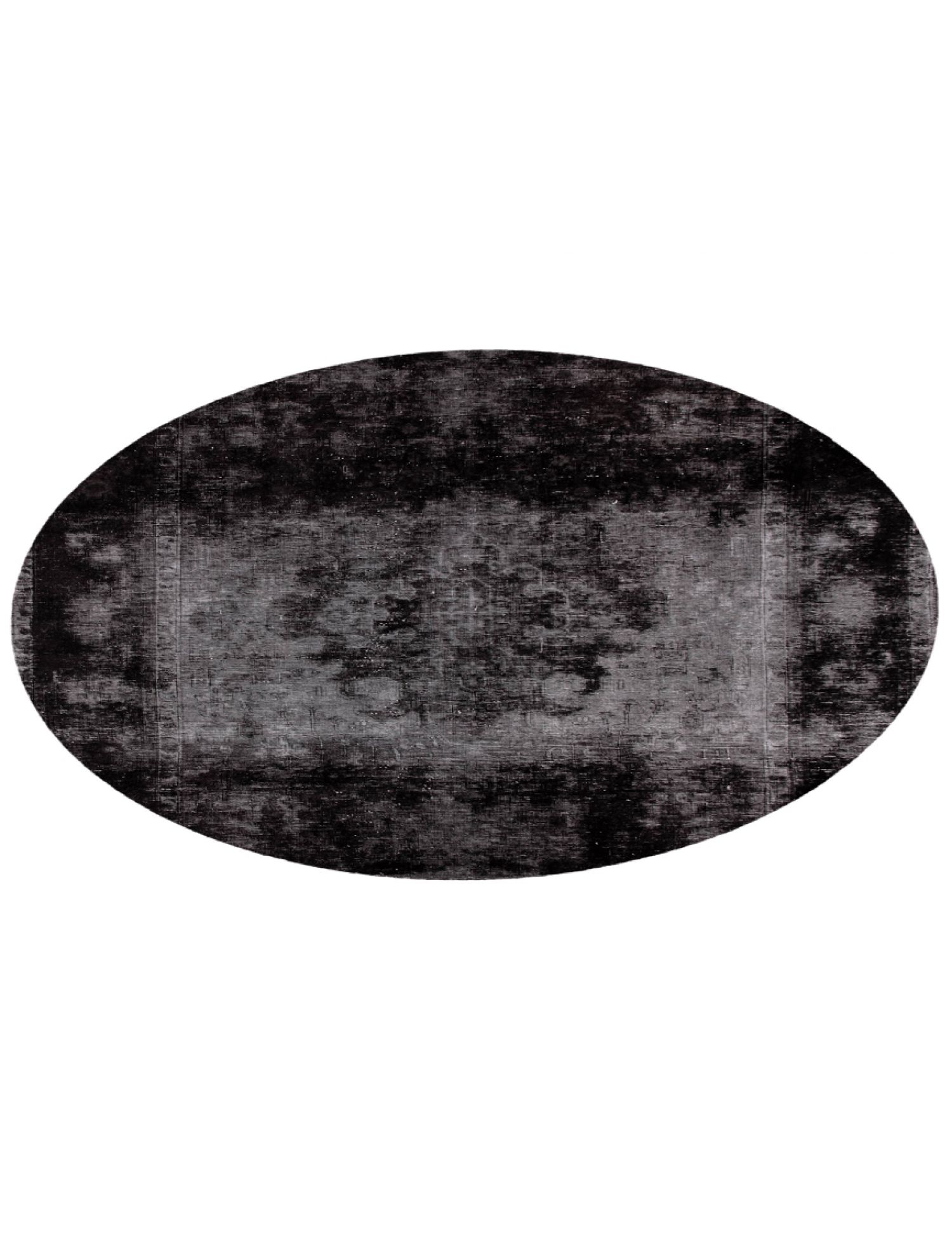 Persischer Vintage Teppich  schwarz <br/>194 x 194 cm