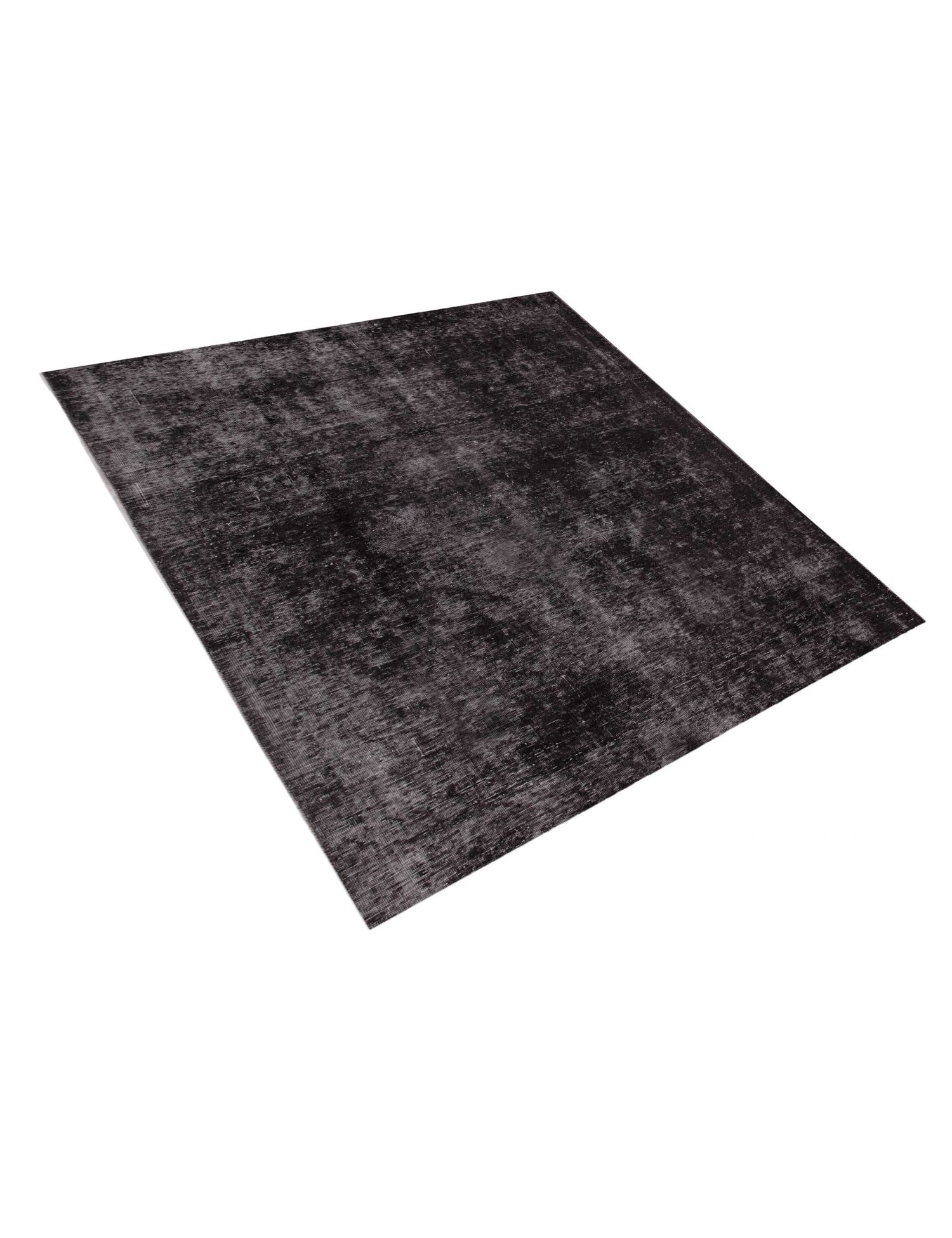 Persischer Vintage Teppich  schwarz <br/>180 x 180 cm
