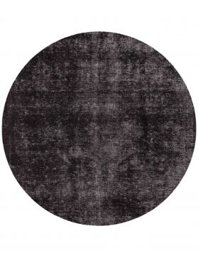 Persischer Vintage Teppich 180 x 180 schwarz
