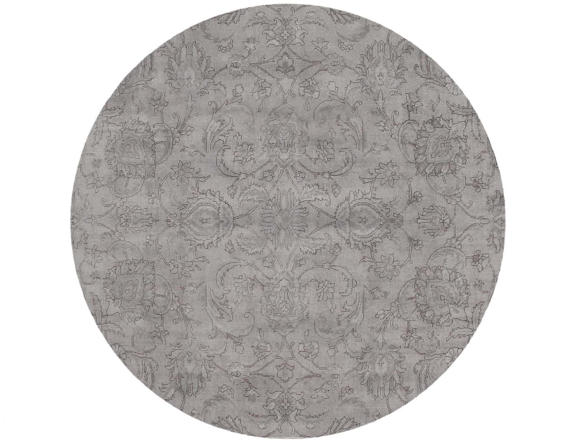 Rund  Vintage Teppich  grau <br/>210 x 210 cm