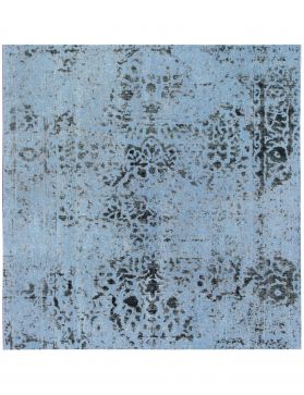 Quadrat  Vintage Teppich  blau <br/>198 x 198 cm