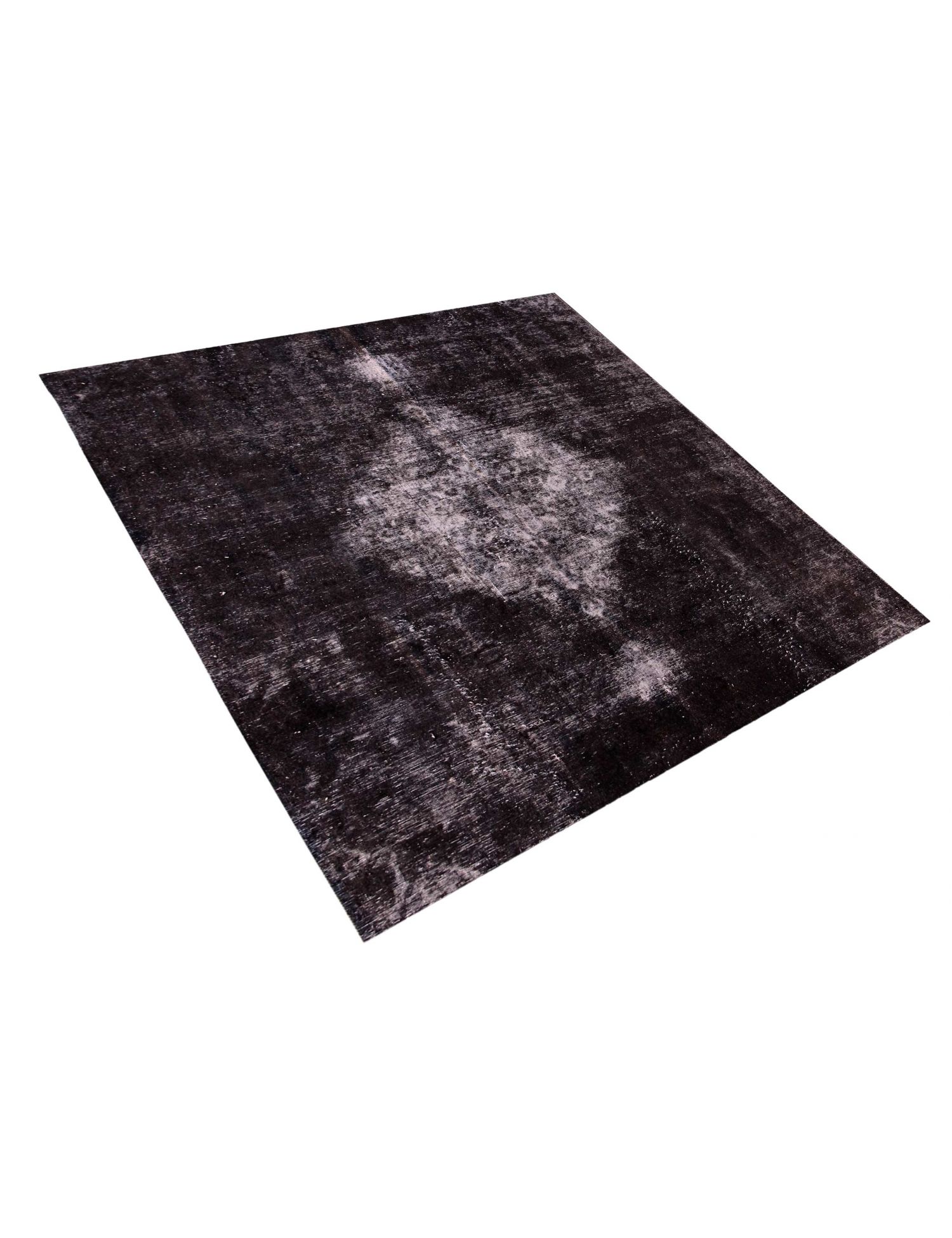 Persischer Vintage Teppich  schwarz <br/>208 x 208 cm