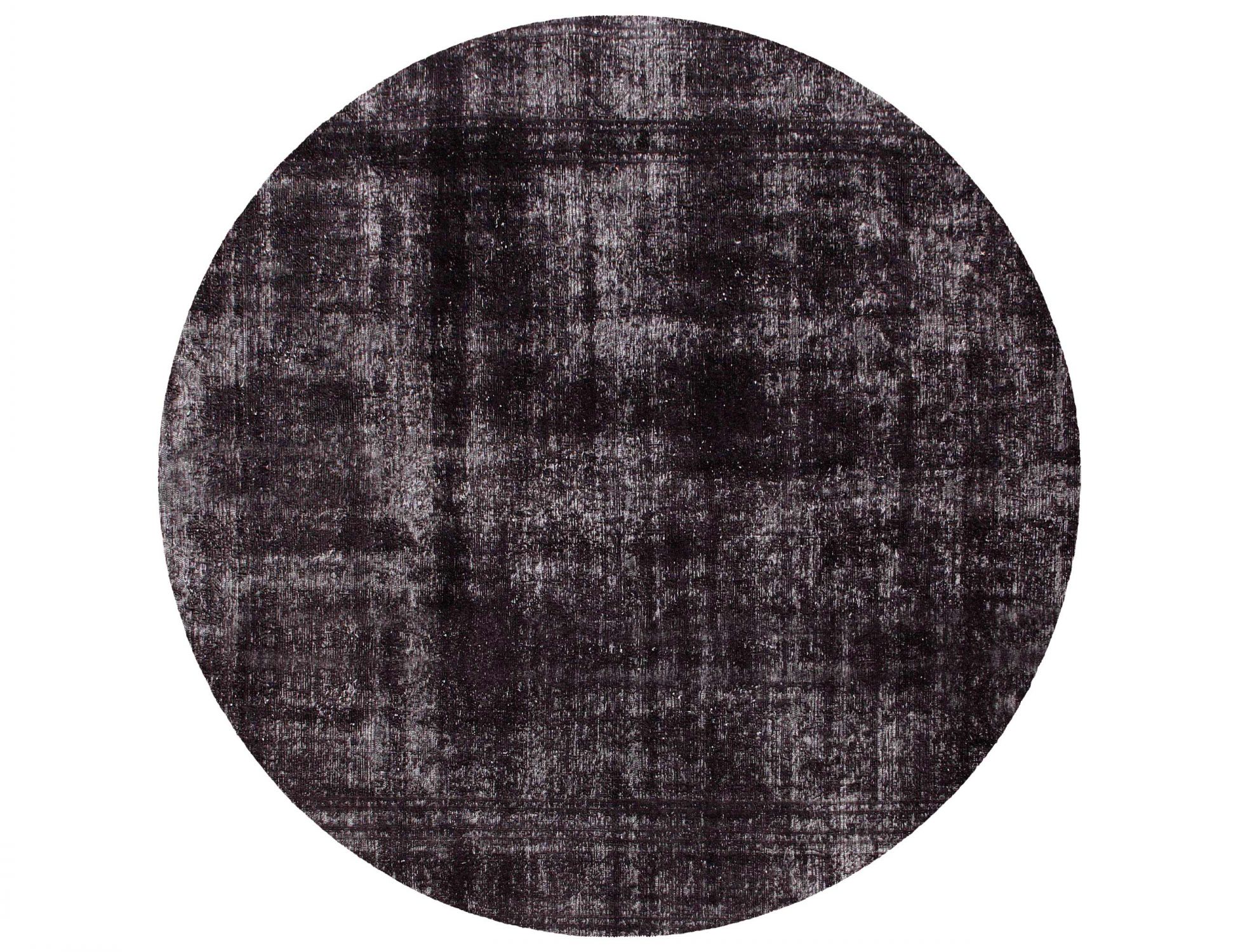 Persischer Vintage Teppich  schwarz <br/>273 x 273 cm