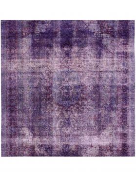 Alfombra persa vintage 278 x 278 púrpura