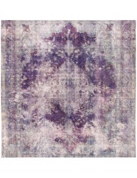 Persischer Vintage Teppich 287 x 287 lila