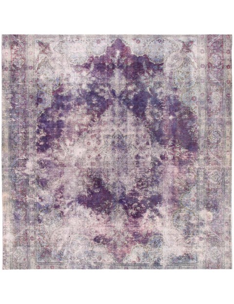 Lila Persien Persischer Vintage Teppich 287 x 287 cm
