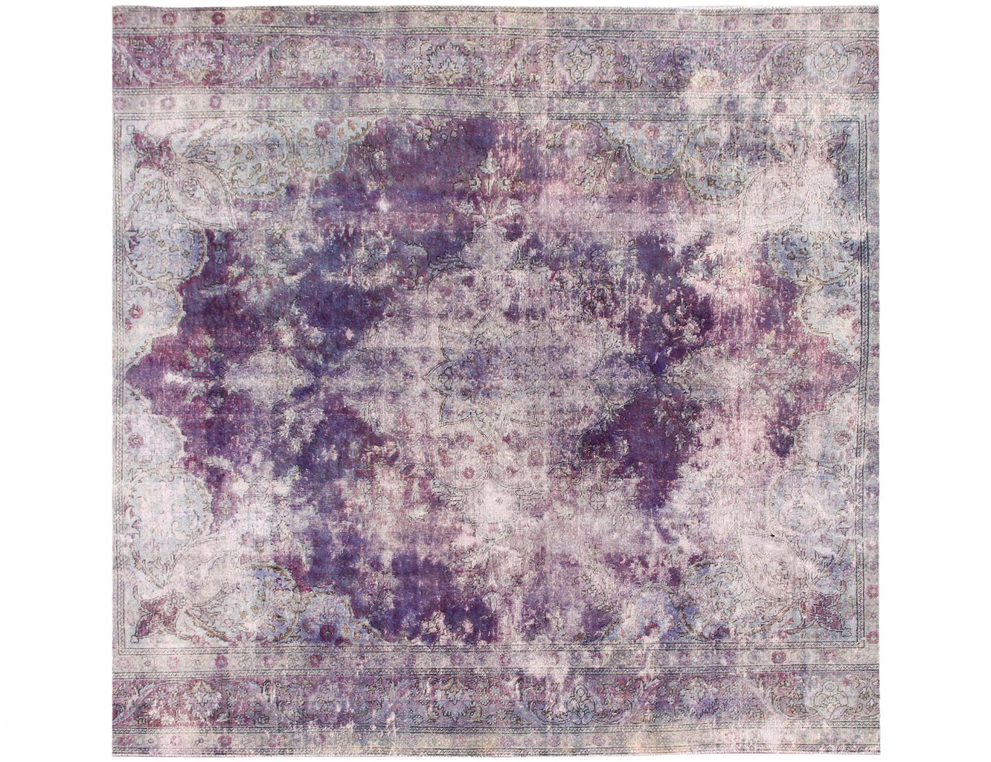 Tappeto vintage persiano  viola <br/>287 x 287 cm