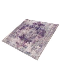 Lila Persien Persischer Vintage Teppich  287 x 287 cm