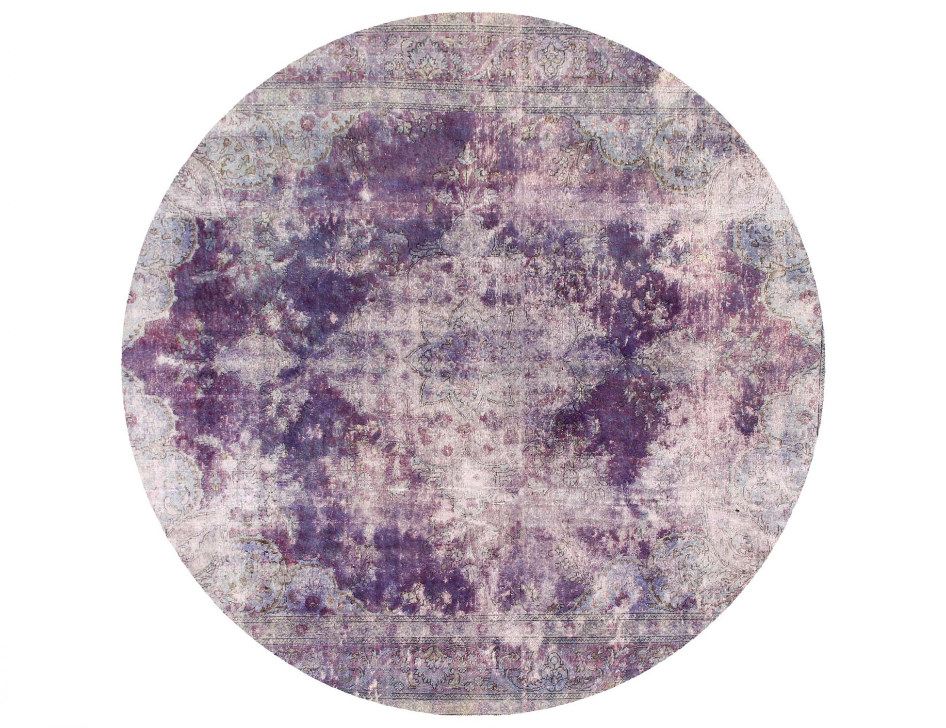Persischer Vintage Teppich  lila <br/>287 x 287 cm