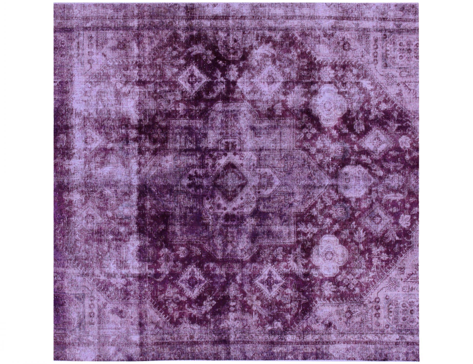 Persischer Vintage Teppich  lila <br/>245 x 245 cm