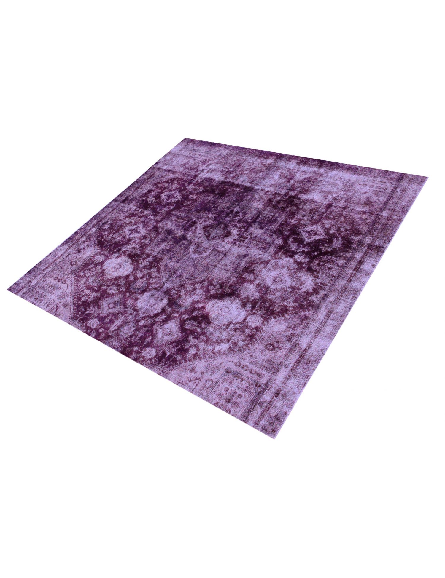 Persischer Vintage Teppich  lila <br/>245 x 245 cm