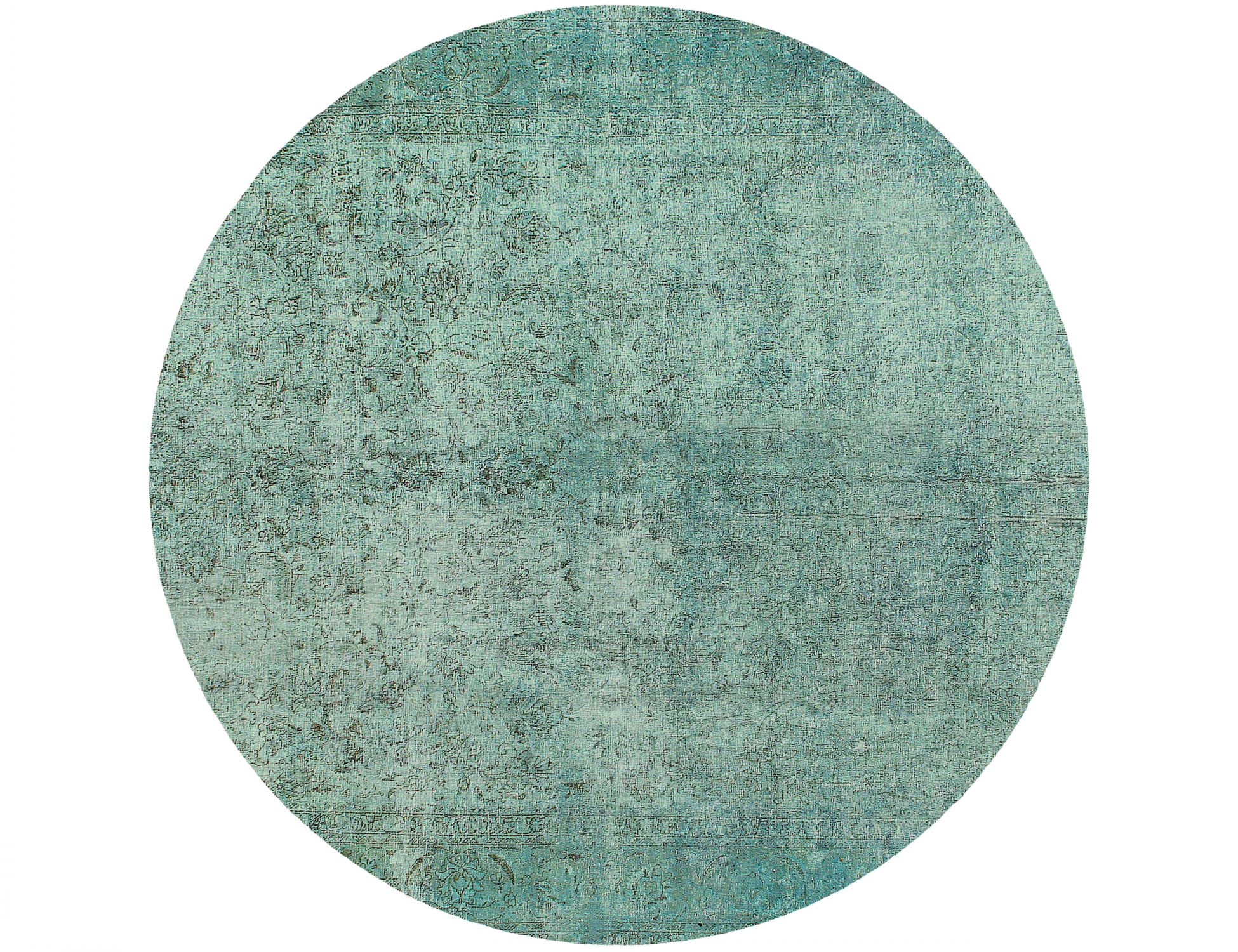 Persischer Vintage Teppich  türkis <br/>295 x 295 cm