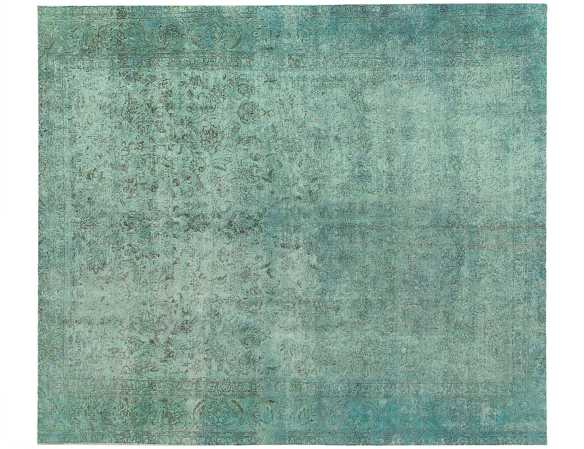 Persischer Vintage Teppich  türkis <br/>335 x 295 cm
