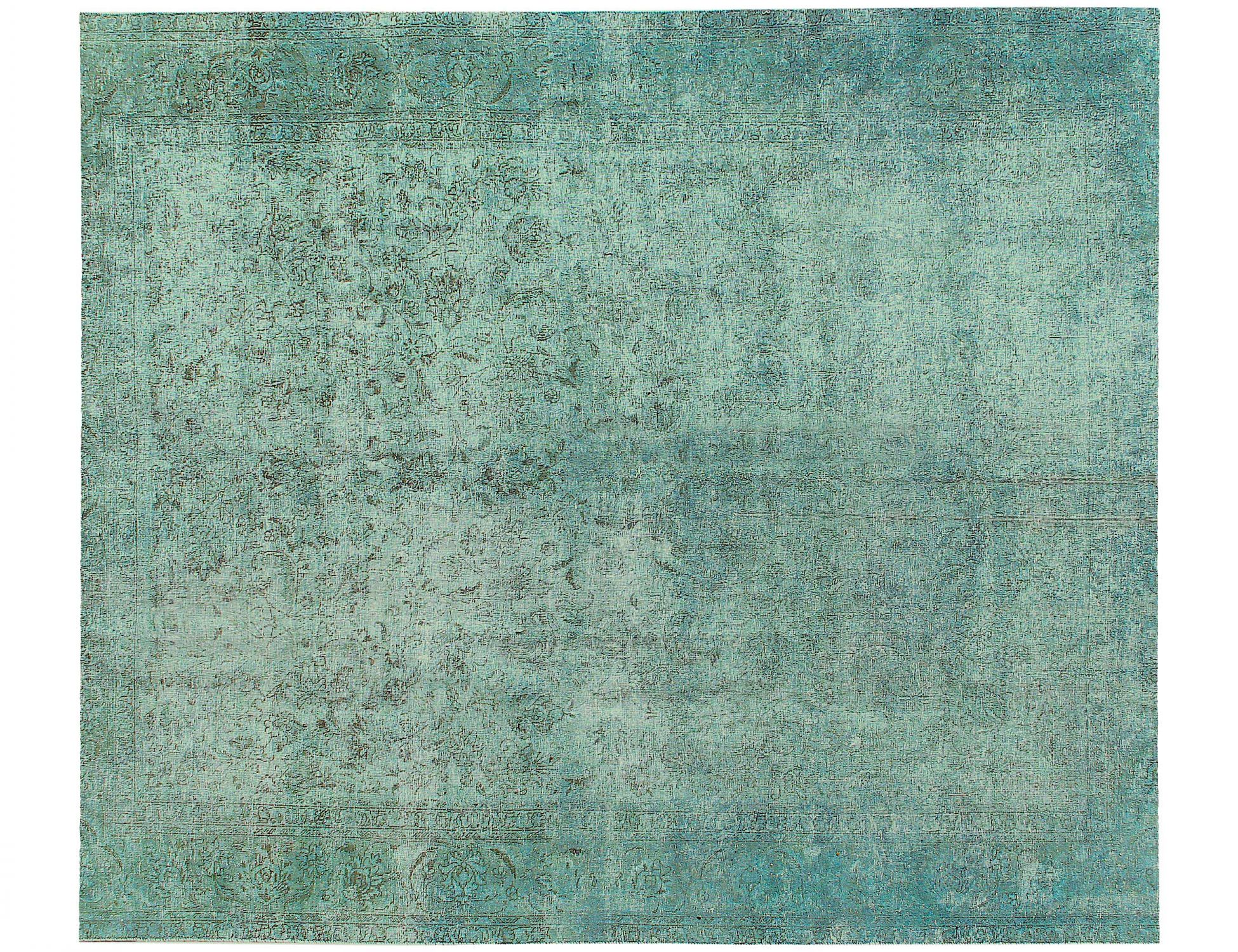 Tappeto vintage persiano  turchese <br/>335 x 295 cm