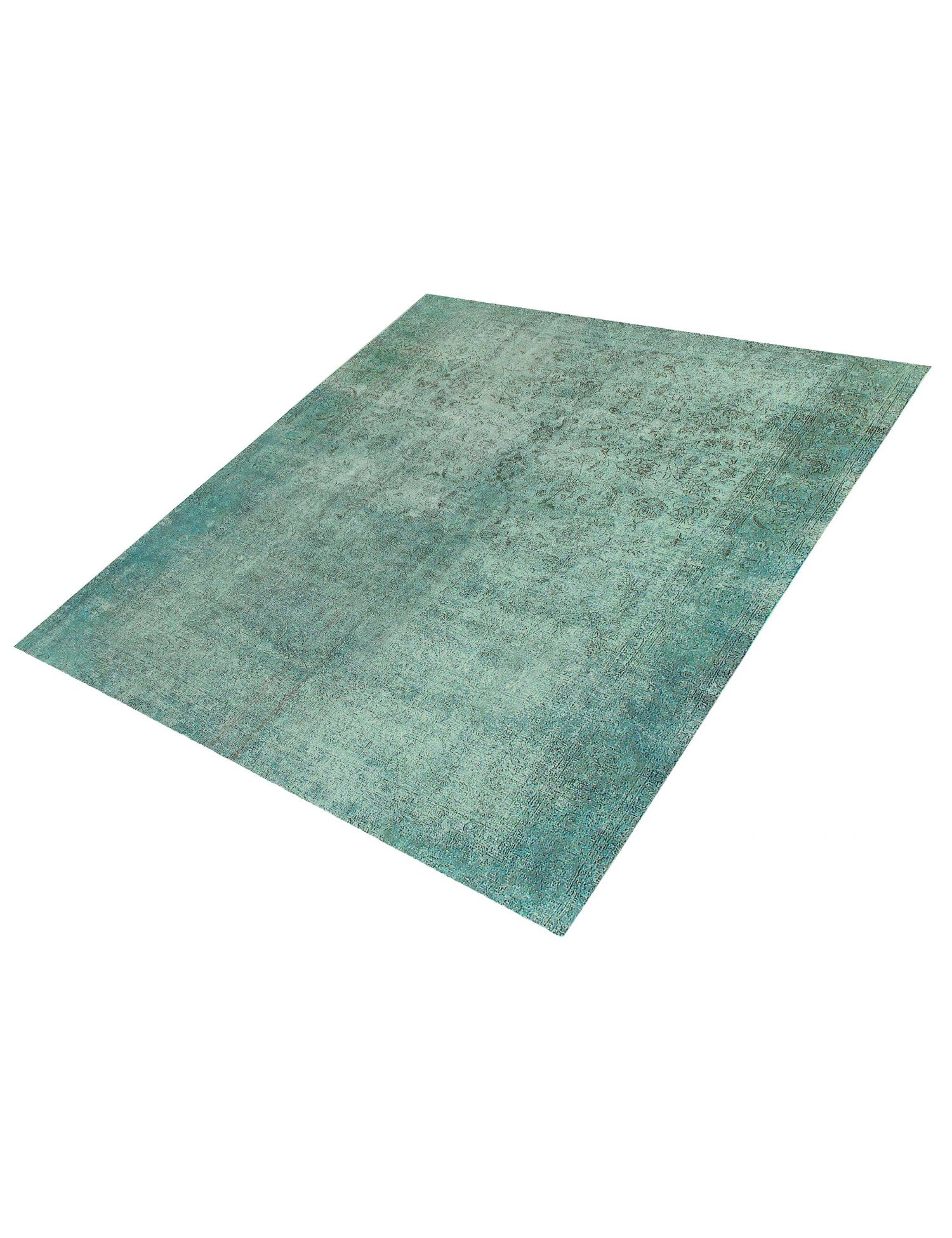 Persischer Vintage Teppich  türkis <br/>335 x 295 cm