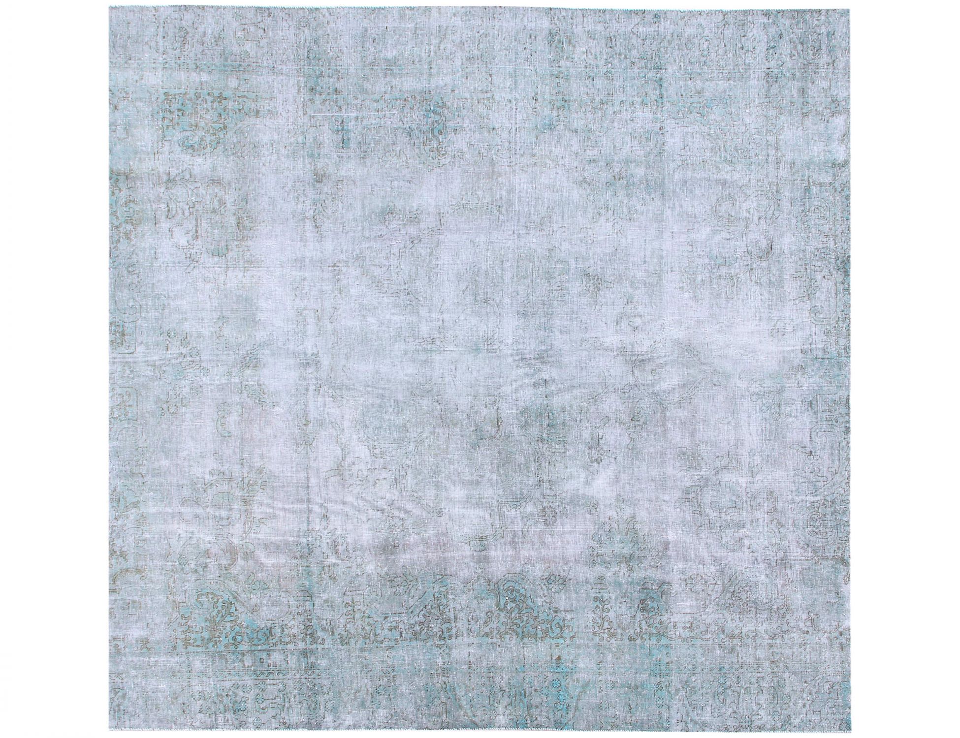Tappeto vintage persiano  turchese <br/>245 x 245 cm