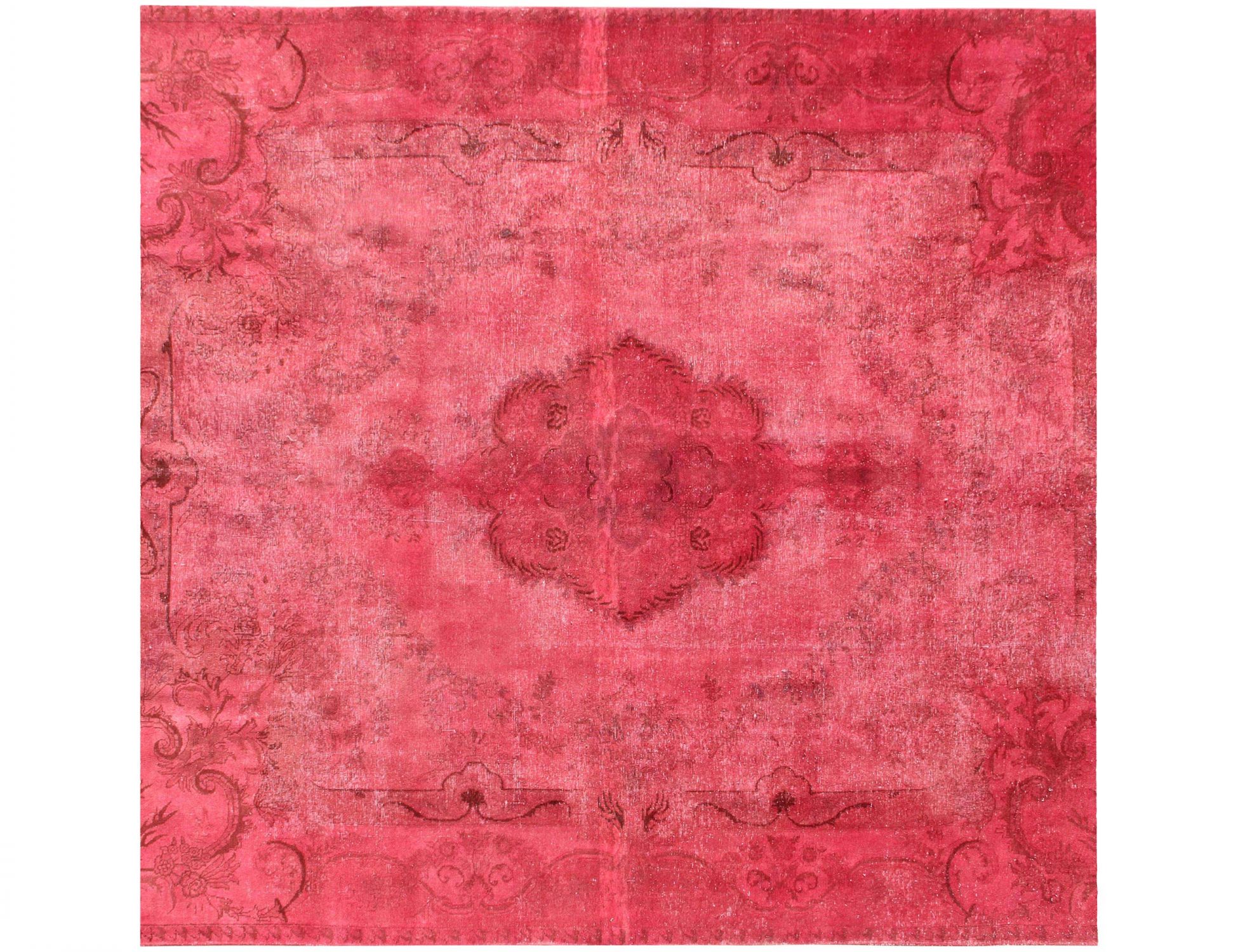 Tappeto vintage persiano  rosso <br/>287 x 287 cm